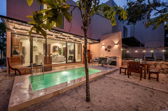 Tulum Retreat: 3-Bed Oasis with Private Pool